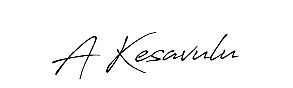 How to make A Kesavulu name signature. Use Antro_Vectra_Bolder style for creating short signs online. This is the latest handwritten sign. A Kesavulu signature style 7 images and pictures png