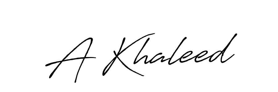 This is the best signature style for the A Khaleed name. Also you like these signature font (Antro_Vectra_Bolder). Mix name signature. A Khaleed signature style 7 images and pictures png