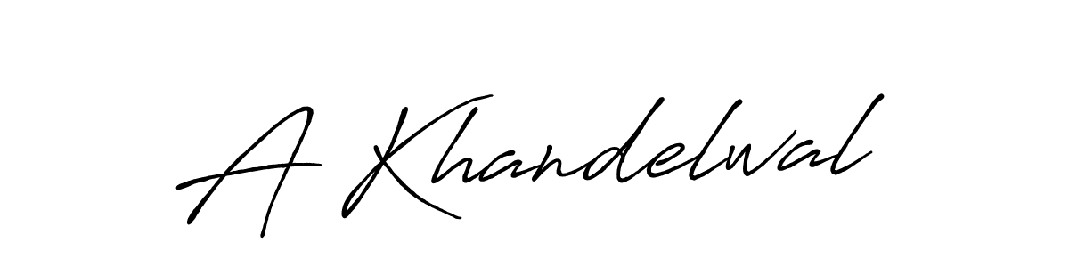 How to make A Khandelwal signature? Antro_Vectra_Bolder is a professional autograph style. Create handwritten signature for A Khandelwal name. A Khandelwal signature style 7 images and pictures png