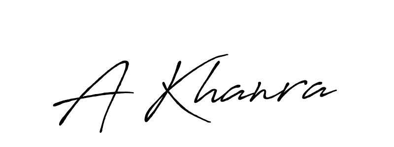Make a beautiful signature design for name A Khanra. With this signature (Antro_Vectra_Bolder) style, you can create a handwritten signature for free. A Khanra signature style 7 images and pictures png