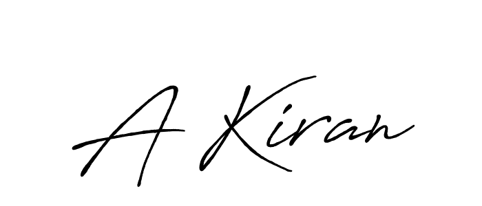 How to make A Kiran name signature. Use Antro_Vectra_Bolder style for creating short signs online. This is the latest handwritten sign. A Kiran signature style 7 images and pictures png