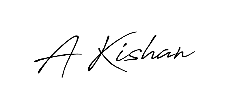 A Kishan stylish signature style. Best Handwritten Sign (Antro_Vectra_Bolder) for my name. Handwritten Signature Collection Ideas for my name A Kishan. A Kishan signature style 7 images and pictures png