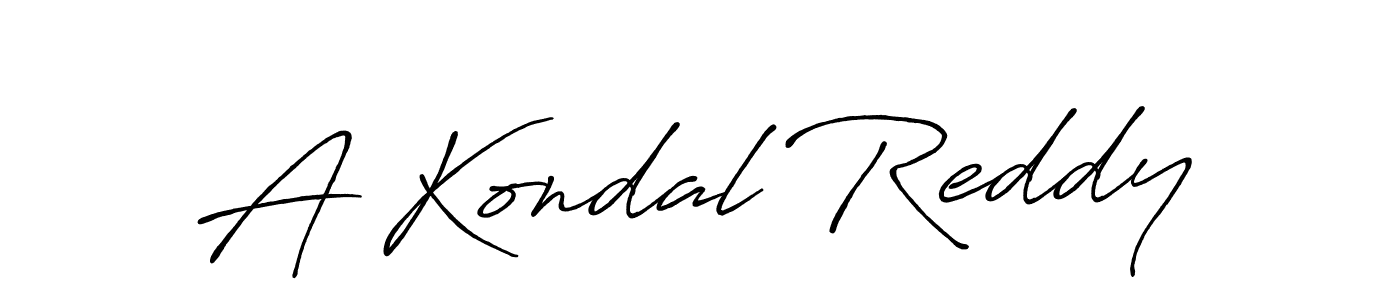 Also You can easily find your signature by using the search form. We will create A Kondal Reddy name handwritten signature images for you free of cost using Antro_Vectra_Bolder sign style. A Kondal Reddy signature style 7 images and pictures png