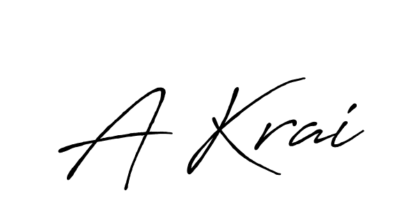 Create a beautiful signature design for name A Krai. With this signature (Antro_Vectra_Bolder) fonts, you can make a handwritten signature for free. A Krai signature style 7 images and pictures png