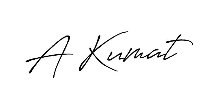 How to make A Kumat name signature. Use Antro_Vectra_Bolder style for creating short signs online. This is the latest handwritten sign. A Kumat signature style 7 images and pictures png
