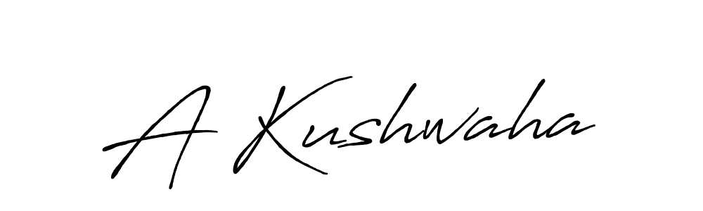 How to Draw A Kushwaha signature style? Antro_Vectra_Bolder is a latest design signature styles for name A Kushwaha. A Kushwaha signature style 7 images and pictures png