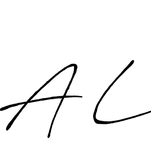 Create a beautiful signature design for name A L. With this signature (Antro_Vectra_Bolder) fonts, you can make a handwritten signature for free. A L signature style 7 images and pictures png