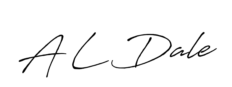 Create a beautiful signature design for name A L Dale. With this signature (Antro_Vectra_Bolder) fonts, you can make a handwritten signature for free. A L Dale signature style 7 images and pictures png
