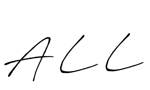 Make a beautiful signature design for name A L L. With this signature (Antro_Vectra_Bolder) style, you can create a handwritten signature for free. A L L signature style 7 images and pictures png