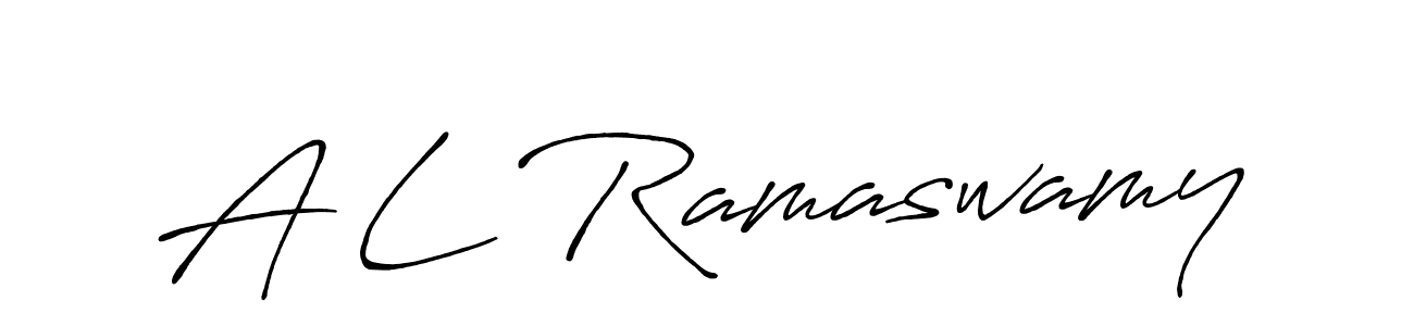 Also You can easily find your signature by using the search form. We will create A L Ramaswamy name handwritten signature images for you free of cost using Antro_Vectra_Bolder sign style. A L Ramaswamy signature style 7 images and pictures png