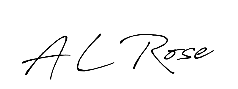 Design your own signature with our free online signature maker. With this signature software, you can create a handwritten (Antro_Vectra_Bolder) signature for name A L Rose. A L Rose signature style 7 images and pictures png