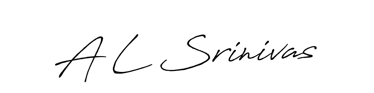 Make a beautiful signature design for name A L Srinivas. Use this online signature maker to create a handwritten signature for free. A L Srinivas signature style 7 images and pictures png