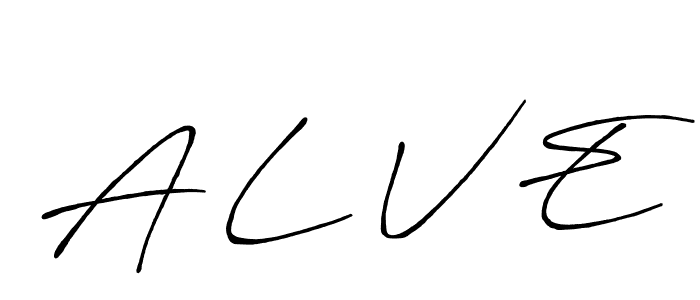 Create a beautiful signature design for name A L V E. With this signature (Antro_Vectra_Bolder) fonts, you can make a handwritten signature for free. A L V E signature style 7 images and pictures png