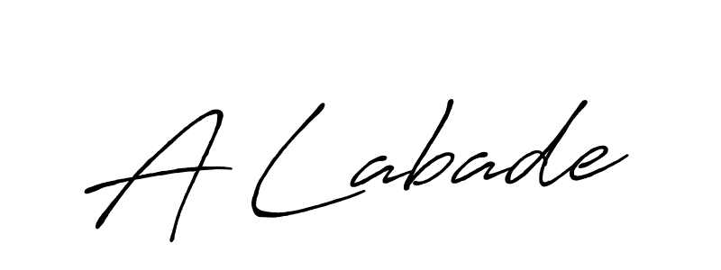 Make a beautiful signature design for name A Labade. With this signature (Antro_Vectra_Bolder) style, you can create a handwritten signature for free. A Labade signature style 7 images and pictures png