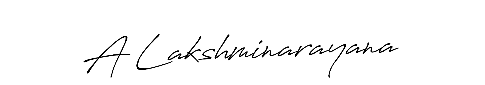 Design your own signature with our free online signature maker. With this signature software, you can create a handwritten (Antro_Vectra_Bolder) signature for name A Lakshminarayana. A Lakshminarayana signature style 7 images and pictures png