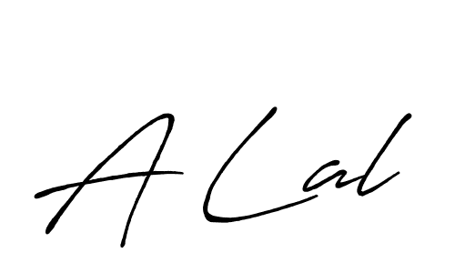 Design your own signature with our free online signature maker. With this signature software, you can create a handwritten (Antro_Vectra_Bolder) signature for name A Lal. A Lal signature style 7 images and pictures png