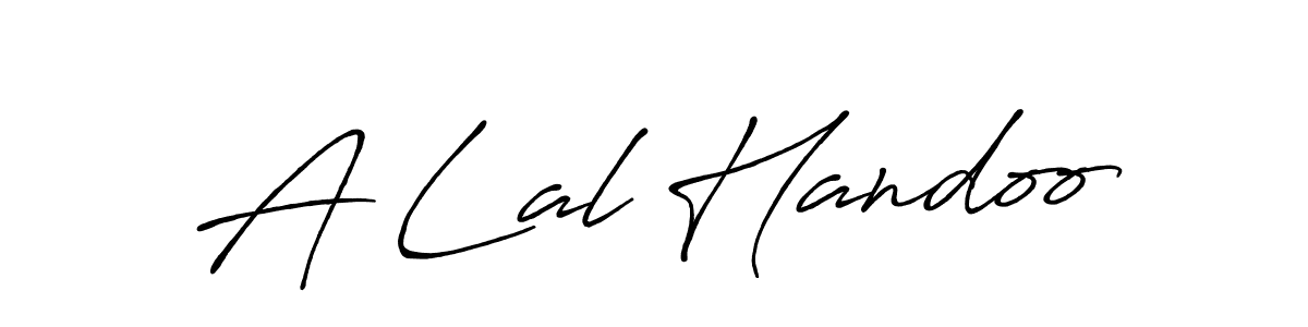 if you are searching for the best signature style for your name A Lal Handoo. so please give up your signature search. here we have designed multiple signature styles  using Antro_Vectra_Bolder. A Lal Handoo signature style 7 images and pictures png