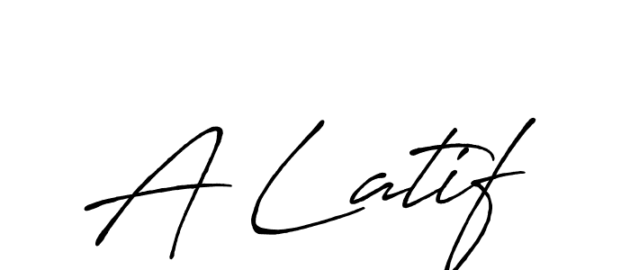 Use a signature maker to create a handwritten signature online. With this signature software, you can design (Antro_Vectra_Bolder) your own signature for name A Latif. A Latif signature style 7 images and pictures png