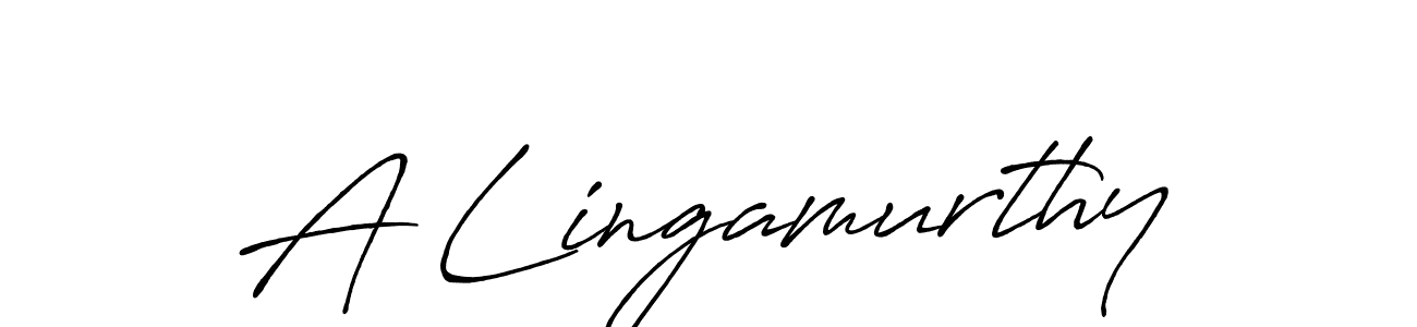 Design your own signature with our free online signature maker. With this signature software, you can create a handwritten (Antro_Vectra_Bolder) signature for name A Lingamurthy. A Lingamurthy signature style 7 images and pictures png