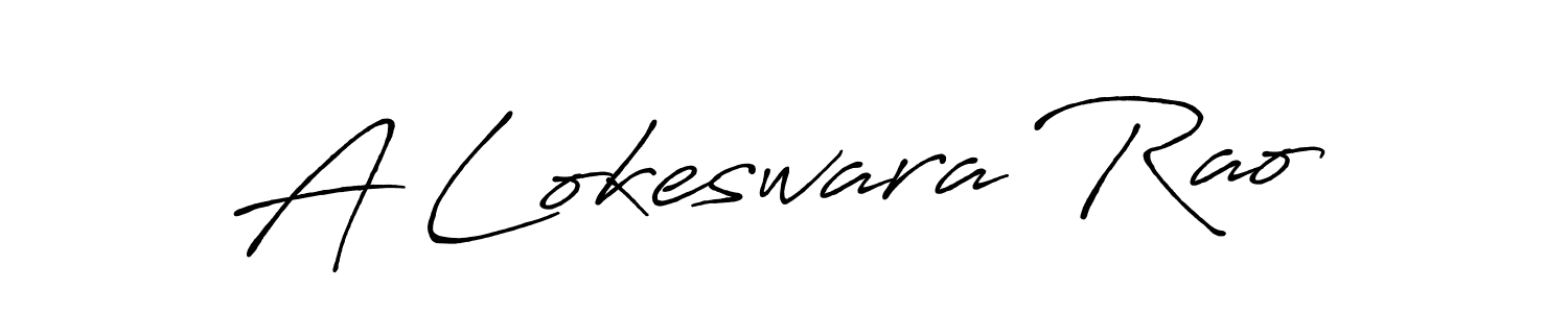 Make a beautiful signature design for name A Lokeswara Rao. With this signature (Antro_Vectra_Bolder) style, you can create a handwritten signature for free. A Lokeswara Rao signature style 7 images and pictures png