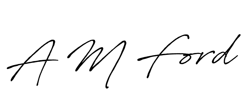 How to make A M Ford signature? Antro_Vectra_Bolder is a professional autograph style. Create handwritten signature for A M Ford name. A M Ford signature style 7 images and pictures png