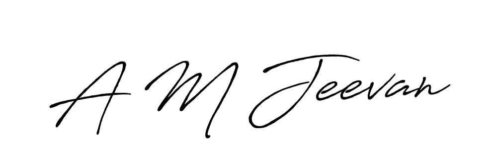 Once you've used our free online signature maker to create your best signature Antro_Vectra_Bolder style, it's time to enjoy all of the benefits that A M Jeevan name signing documents. A M Jeevan signature style 7 images and pictures png