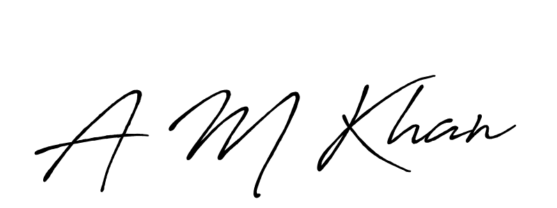 Also You can easily find your signature by using the search form. We will create A M Khan name handwritten signature images for you free of cost using Antro_Vectra_Bolder sign style. A M Khan signature style 7 images and pictures png