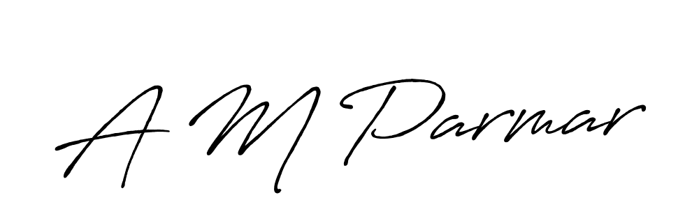 Make a beautiful signature design for name A M Parmar. Use this online signature maker to create a handwritten signature for free. A M Parmar signature style 7 images and pictures png