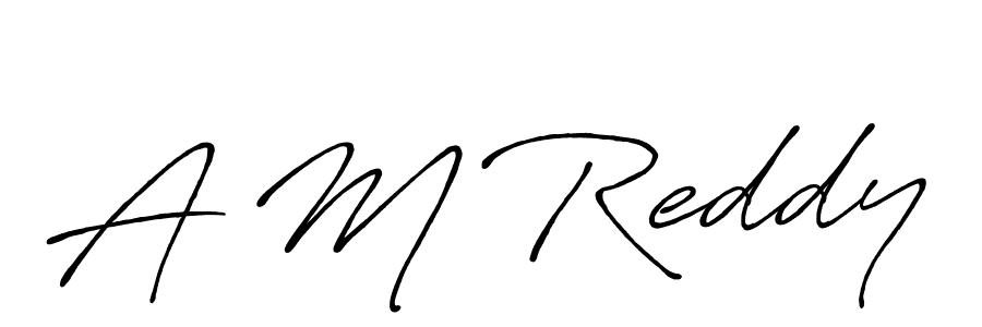 Antro_Vectra_Bolder is a professional signature style that is perfect for those who want to add a touch of class to their signature. It is also a great choice for those who want to make their signature more unique. Get A M Reddy name to fancy signature for free. A M Reddy signature style 7 images and pictures png