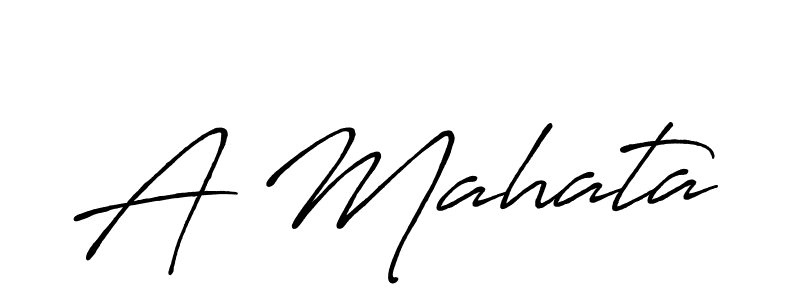 Here are the top 10 professional signature styles for the name A Mahata. These are the best autograph styles you can use for your name. A Mahata signature style 7 images and pictures png
