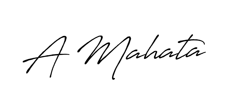 How to Draw A Mahata signature style? Antro_Vectra_Bolder is a latest design signature styles for name A Mahata. A Mahata signature style 7 images and pictures png