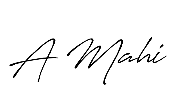 It looks lik you need a new signature style for name A Mahi. Design unique handwritten (Antro_Vectra_Bolder) signature with our free signature maker in just a few clicks. A Mahi signature style 7 images and pictures png