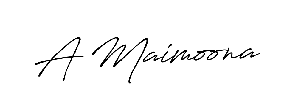 if you are searching for the best signature style for your name A Maimoona. so please give up your signature search. here we have designed multiple signature styles  using Antro_Vectra_Bolder. A Maimoona signature style 7 images and pictures png