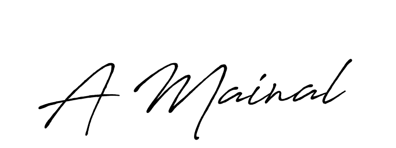 Make a beautiful signature design for name A Mainal. Use this online signature maker to create a handwritten signature for free. A Mainal signature style 7 images and pictures png