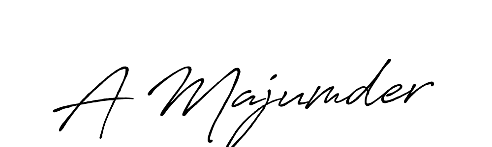 Make a beautiful signature design for name A Majumder. With this signature (Antro_Vectra_Bolder) style, you can create a handwritten signature for free. A Majumder signature style 7 images and pictures png