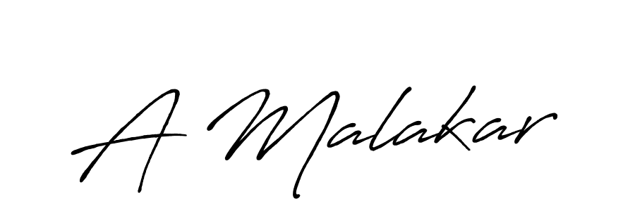 Design your own signature with our free online signature maker. With this signature software, you can create a handwritten (Antro_Vectra_Bolder) signature for name A Malakar. A Malakar signature style 7 images and pictures png