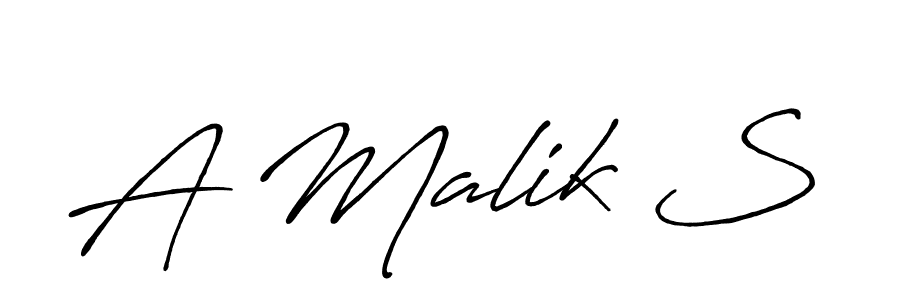 Also You can easily find your signature by using the search form. We will create A Malik S name handwritten signature images for you free of cost using Antro_Vectra_Bolder sign style. A Malik S signature style 7 images and pictures png