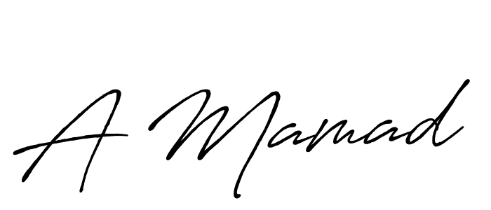 A Mamad stylish signature style. Best Handwritten Sign (Antro_Vectra_Bolder) for my name. Handwritten Signature Collection Ideas for my name A Mamad. A Mamad signature style 7 images and pictures png