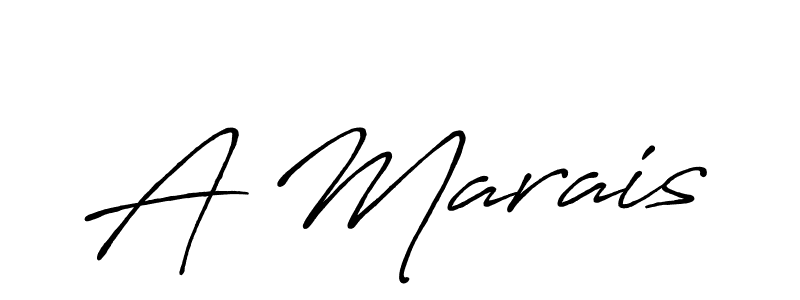 Design your own signature with our free online signature maker. With this signature software, you can create a handwritten (Antro_Vectra_Bolder) signature for name A Marais. A Marais signature style 7 images and pictures png
