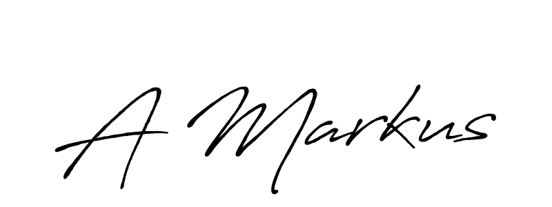 Use a signature maker to create a handwritten signature online. With this signature software, you can design (Antro_Vectra_Bolder) your own signature for name A Markus. A Markus signature style 7 images and pictures png