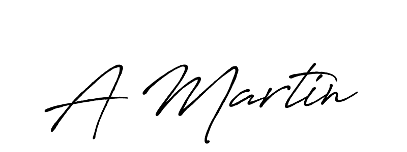 Create a beautiful signature design for name A Martin. With this signature (Antro_Vectra_Bolder) fonts, you can make a handwritten signature for free. A Martin signature style 7 images and pictures png