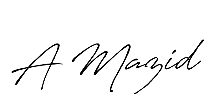 The best way (Antro_Vectra_Bolder) to make a short signature is to pick only two or three words in your name. The name A Mazid include a total of six letters. For converting this name. A Mazid signature style 7 images and pictures png