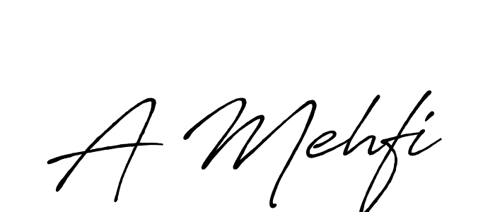 The best way (Antro_Vectra_Bolder) to make a short signature is to pick only two or three words in your name. The name A Mehfi include a total of six letters. For converting this name. A Mehfi signature style 7 images and pictures png