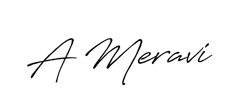 Create a beautiful signature design for name A Meravi. With this signature (Antro_Vectra_Bolder) fonts, you can make a handwritten signature for free. A Meravi signature style 7 images and pictures png