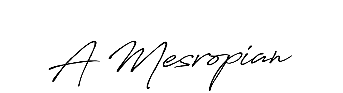 Once you've used our free online signature maker to create your best signature Antro_Vectra_Bolder style, it's time to enjoy all of the benefits that A Mesropian name signing documents. A Mesropian signature style 7 images and pictures png