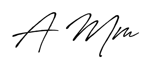 A timeless handwritten aesthetic for A Mm. The Antro_Vectra_Bolder font gives your signature a handcrafted feel with natural curves. A Mm signature style 7 images and pictures png