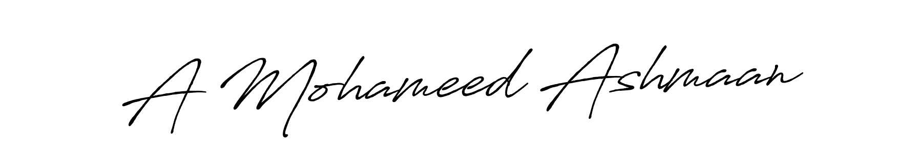 Also You can easily find your signature by using the search form. We will create A Mohameed Ashmaan name handwritten signature images for you free of cost using Antro_Vectra_Bolder sign style. A Mohameed Ashmaan signature style 7 images and pictures png