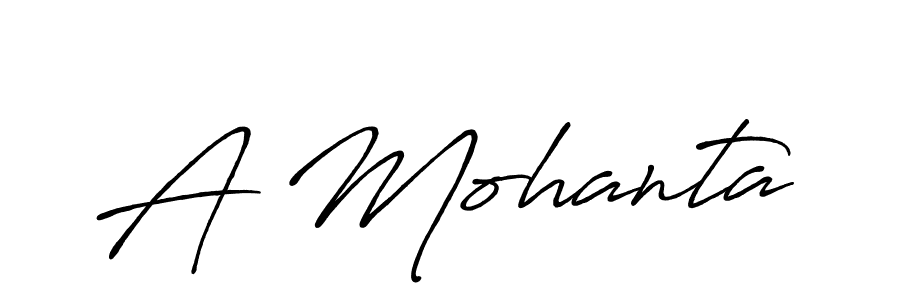 The best way (Antro_Vectra_Bolder) to make a short signature is to pick only two or three words in your name. The name A Mohanta include a total of six letters. For converting this name. A Mohanta signature style 7 images and pictures png