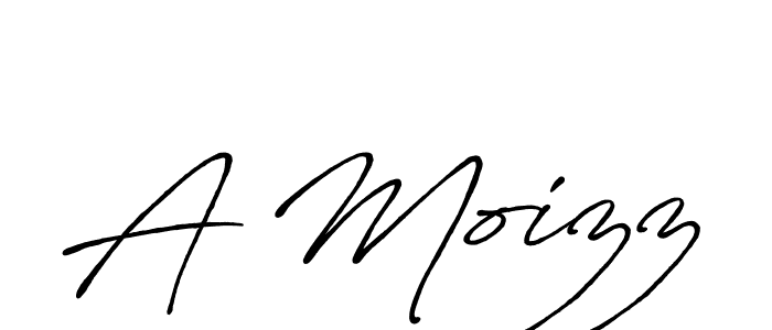 Use a signature maker to create a handwritten signature online. With this signature software, you can design (Antro_Vectra_Bolder) your own signature for name A Moizz. A Moizz signature style 7 images and pictures png