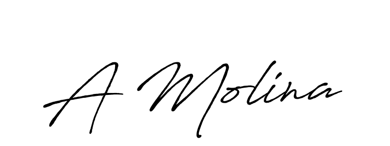 How to Draw A Molina signature style? Antro_Vectra_Bolder is a latest design signature styles for name A Molina. A Molina signature style 7 images and pictures png